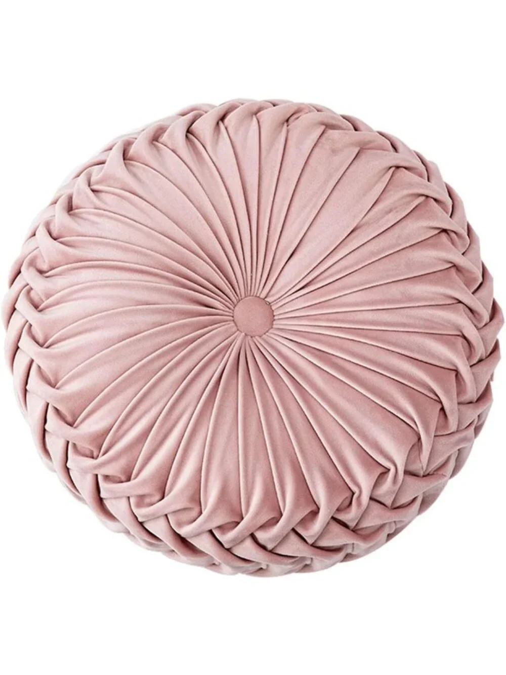 Decorative 3D Pumpkin Velvet Throw Pillow - Round Cushion for Couch, Sofa, Bed